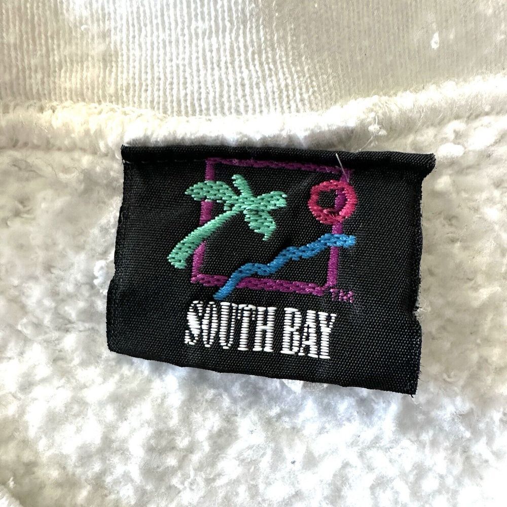 Vail Sweatshirt Women XL‎ Vintage 90s White Crewneck 1991 Snowflake Embroidered - Picture 8 of 11